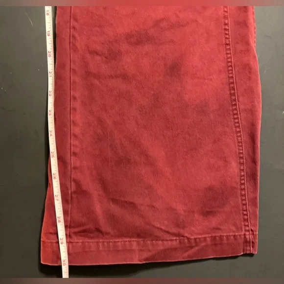 Vintage Old Navy Women’s Size 16 Red Pants Low Rise Wide Leg - Picture 8 of 15
